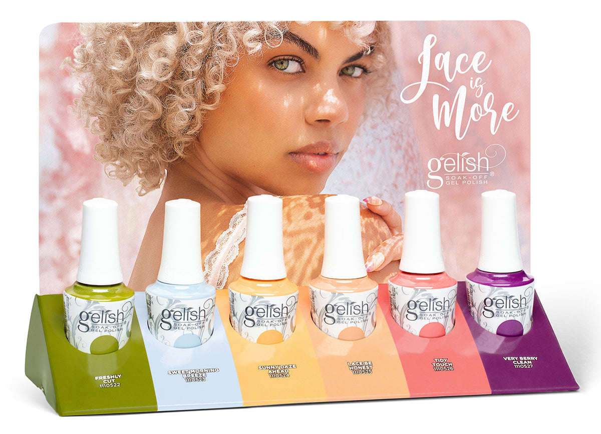 Gelish Spring 2024 Lace Is More Collection 6 PC Display